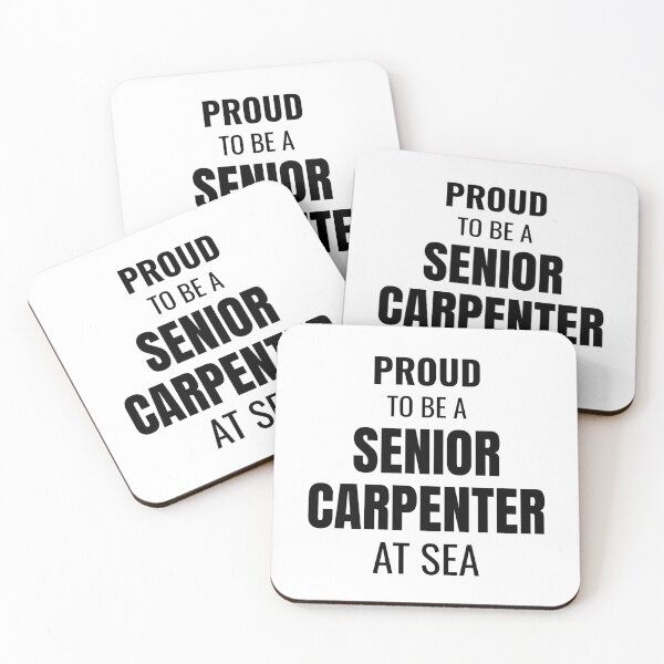 Item preview, Proud to be a Senior Carpenter at Sea (Black) designed and sold by ShipCrewNation.