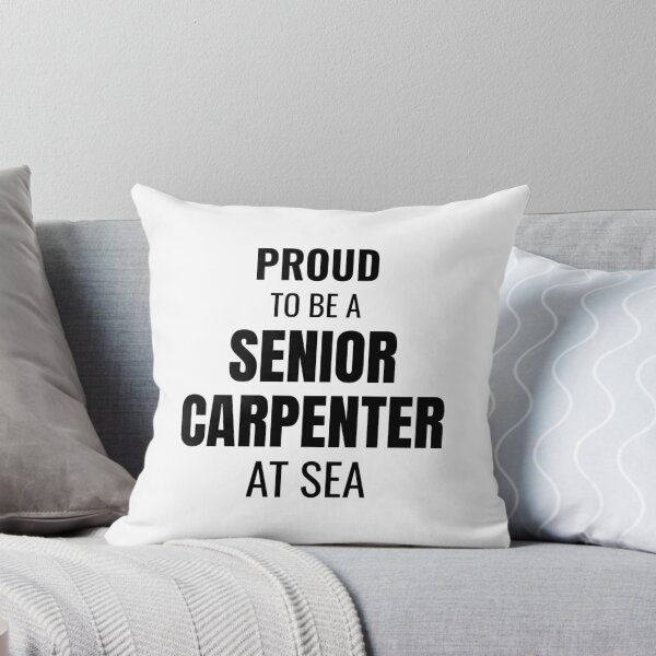 Item preview, Proud to be a Senior Carpenter at Sea (Black) designed and sold by ShipCrewNation.
