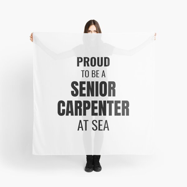 Item preview, Proud to be a Senior Carpenter at Sea (Black) designed and sold by ShipCrewNation.