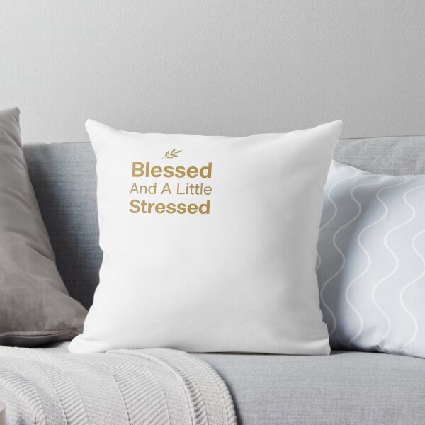 Item preview, Blessed And A Little Stressed - Christian designed and sold by BinAlgoPix.