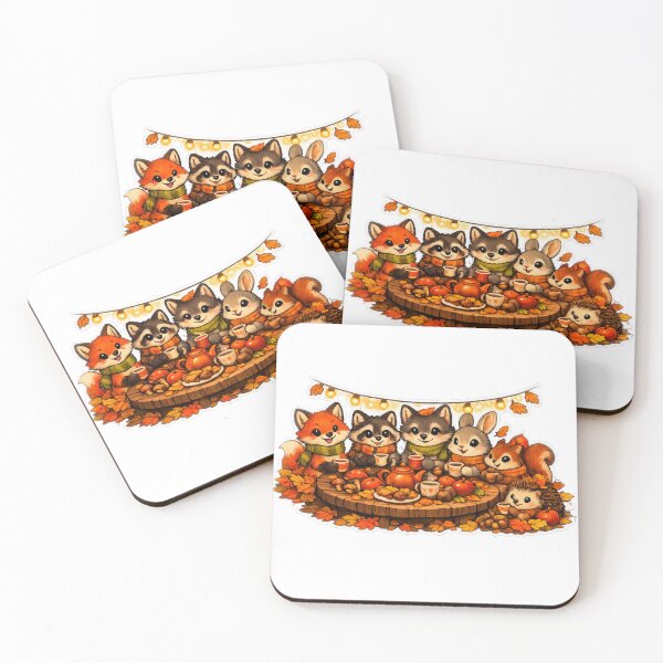 Item preview, Autumn Forest Tea Party Stickers designed and sold by ANNART1602.