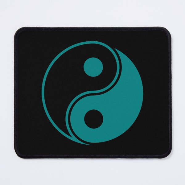 Item preview, Teal Yin Yang Taoism Balance Symbol designed and sold by pattern-archive.