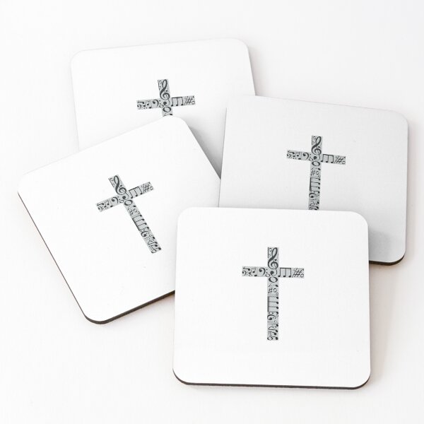 Item preview, Cross with music notes designed and sold by SPF14.