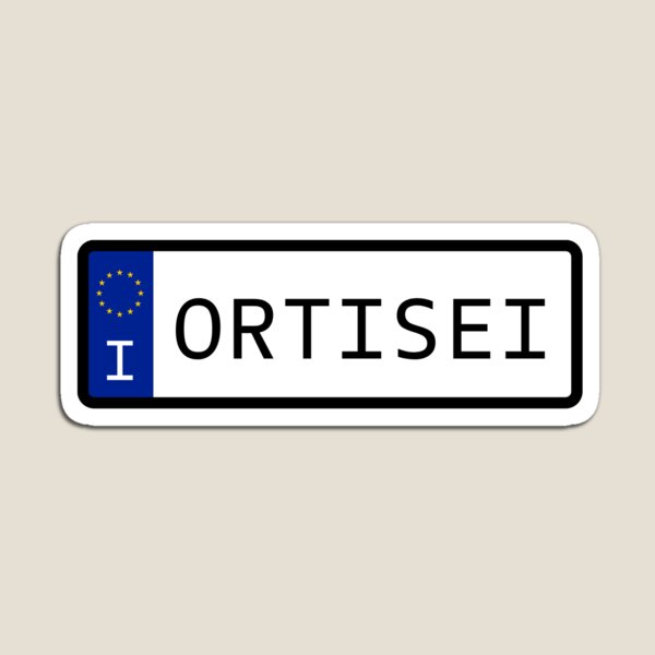 Item preview,  Italy Ortisei Number Plate designed and sold by PatchMerch.