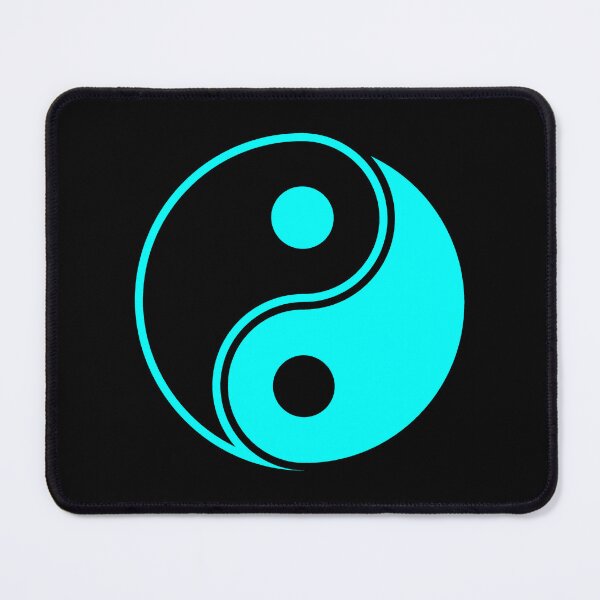 Item preview, Cyan Yin Yang Taoism Balance Symbol designed and sold by pattern-archive.