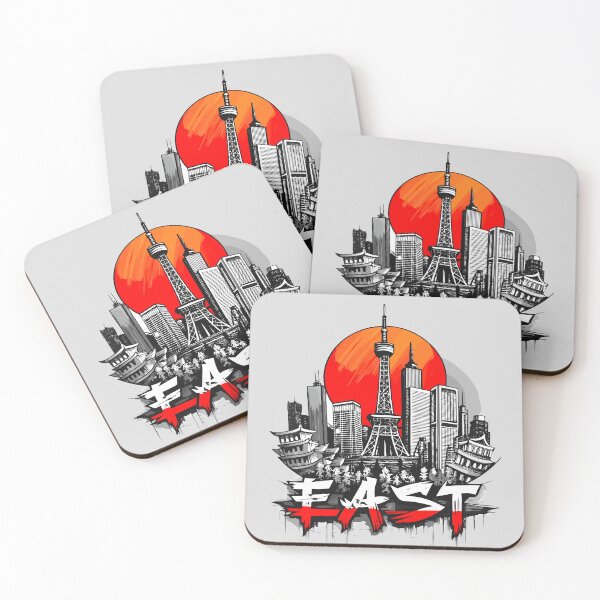 Item preview, East City – Japanese Metropolis Urban Graphic designed and sold by VikArtStudio.