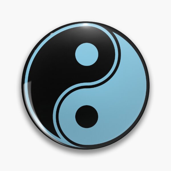 Item preview, Sky Blue Yin Yang Taoism Balance Symbol designed and sold by pattern-archive.