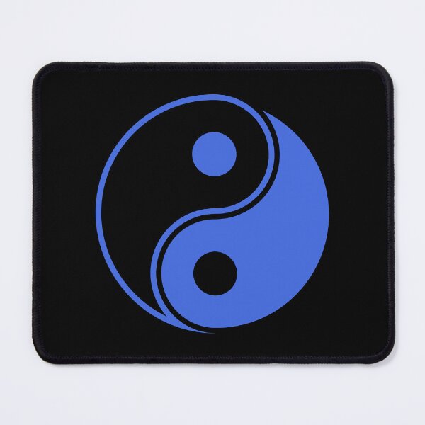 Item preview, Royal Blue Yin Yang Taoism Balance Symbol designed and sold by pattern-archive.