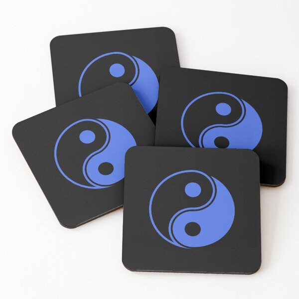 Item preview, Royal Blue Yin Yang Taoism Balance Symbol designed and sold by pattern-archive.