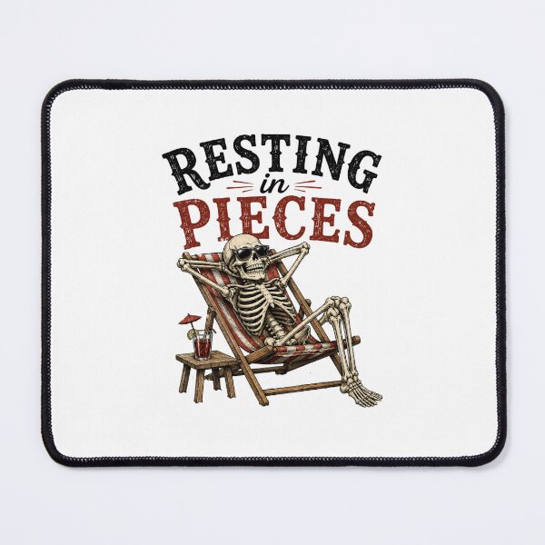 Item preview, Skeleton Lounging in Pieces designed and sold by Side Quest Co..