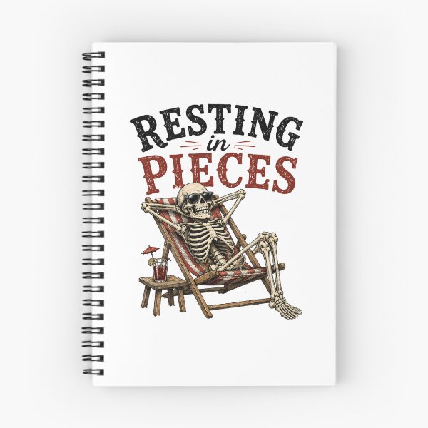 Item preview, Skeleton Lounging in Pieces designed and sold by Side Quest Co..