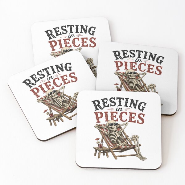 Item preview, Skeleton Lounging in Pieces designed and sold by Side Quest Co..