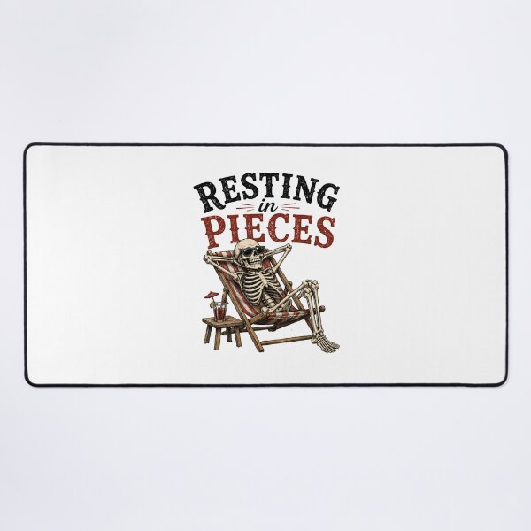 Item preview, Skeleton Lounging in Pieces designed and sold by Side Quest Co..