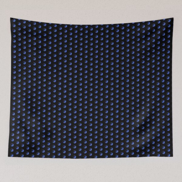 Item preview, Royal Blue Yin Yang Taoism Balance Symbol designed and sold by pattern-archive.