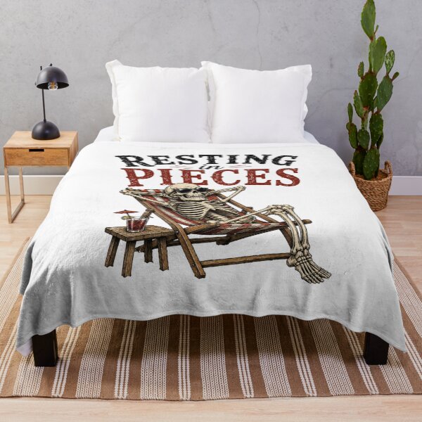 Item preview, Skeleton Lounging in Pieces designed and sold by Side Quest Co..