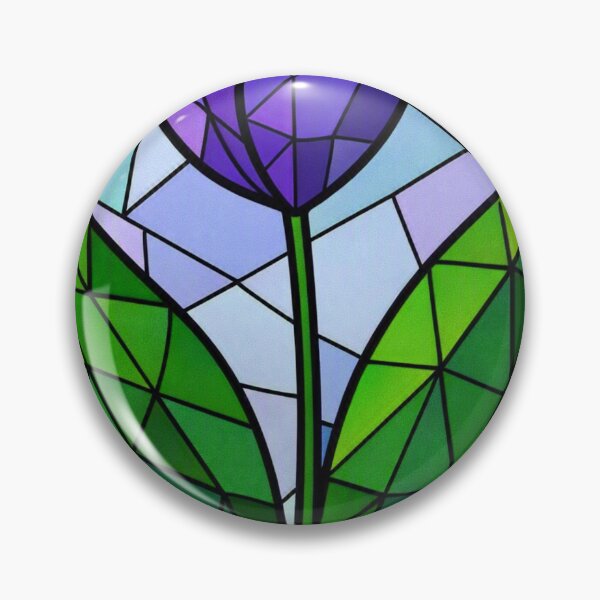 Item preview, Geometric Purple Tulip designed and sold by hepopatterns.
