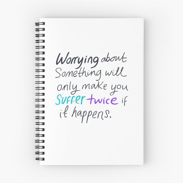 Item preview, Worrying Makes You Suffer Twice Inspirational Quote designed and sold by     Fatma Creates.