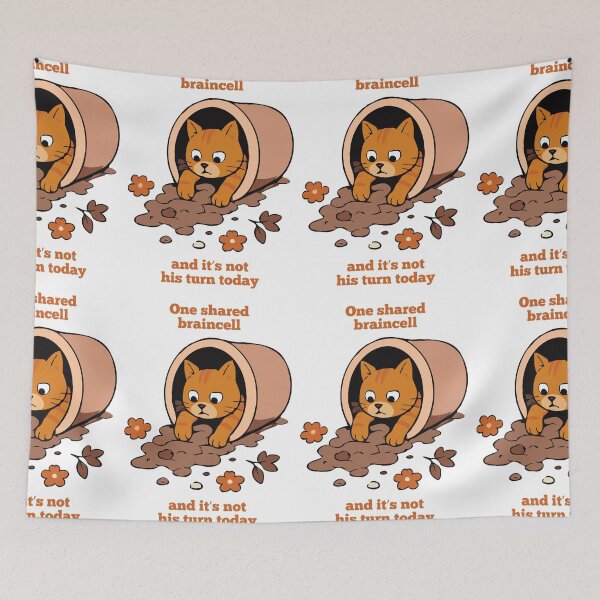Item preview, Brainless Tabby: Orange Cat Disaster designed and sold by RedStreamStudio.