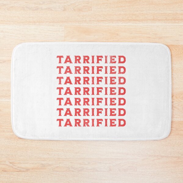 Item preview, Tarrified Repeating Red Typography Economic Protest Anti Trump designed and sold by drchzak.