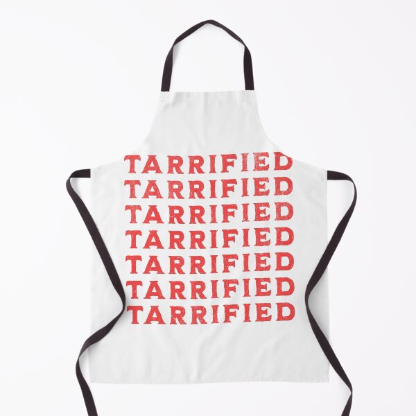 Item preview, Tarrified Repeating Red Typography Economic Protest Anti Trump designed and sold by drchzak.