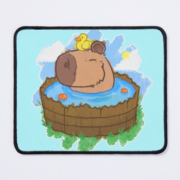 Item preview, Capybara taking a bath designed and sold by Vampirebunnystu.