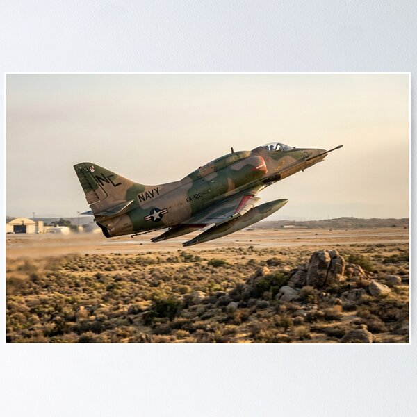 Item preview, A-4 Skyhawk Desert Low Pass designed and sold by Airpower Art.