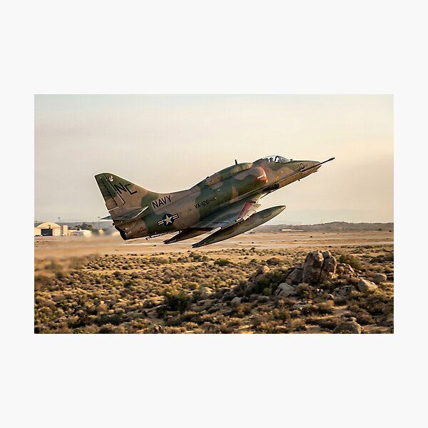Item preview, A-4 Skyhawk Desert Low Pass designed and sold by Airpower Art.