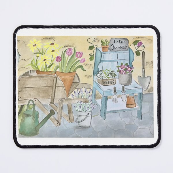 Item preview, Lola Gardenista – Whimsical Watercolor Garden designed and sold by DIY by Daphne Co..