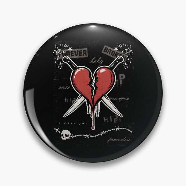 Item preview, Forever Broken Emo Gift for Heartbreak and Breakup Humor designed and sold by Say It With Ink.