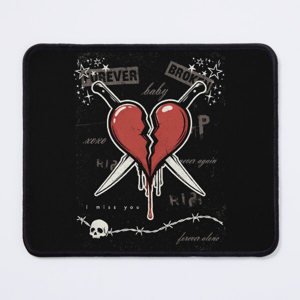 Item preview, Forever Broken Emo Gift for Heartbreak and Breakup Humor designed and sold by Say It With Ink.