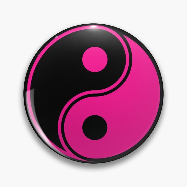 Item preview, Hot Pink Yin Yang Taoism Balance Symbol designed and sold by pattern-archive.