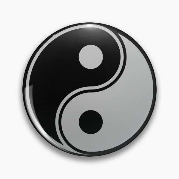 Item preview, Silver Yin Yang Taoism Balance Symbol designed and sold by pattern-archive.