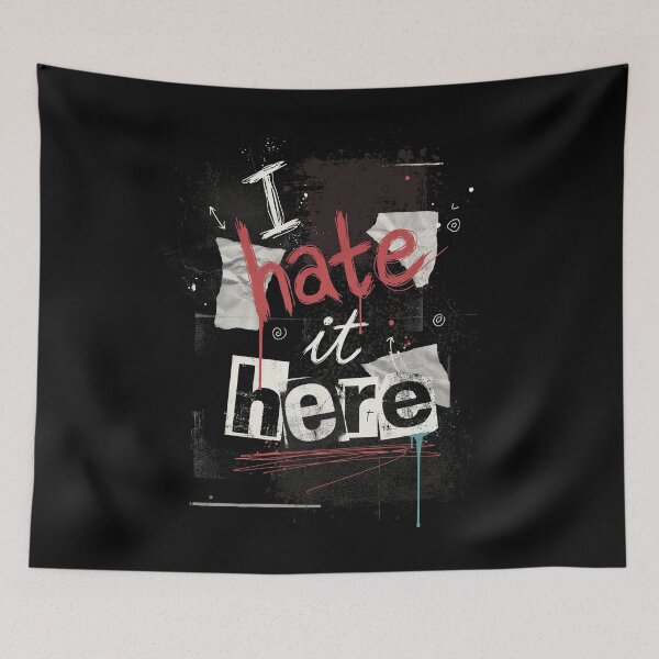 Item preview, I Hate It Here Emo Gift for Sarcastic Work Humor designed and sold by Say It With Ink.