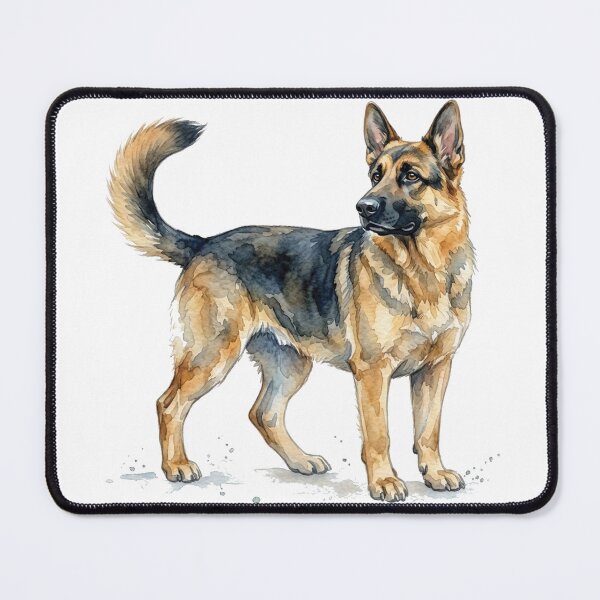 Item preview, water color German shepherd sticker designed and sold by Stickers void.