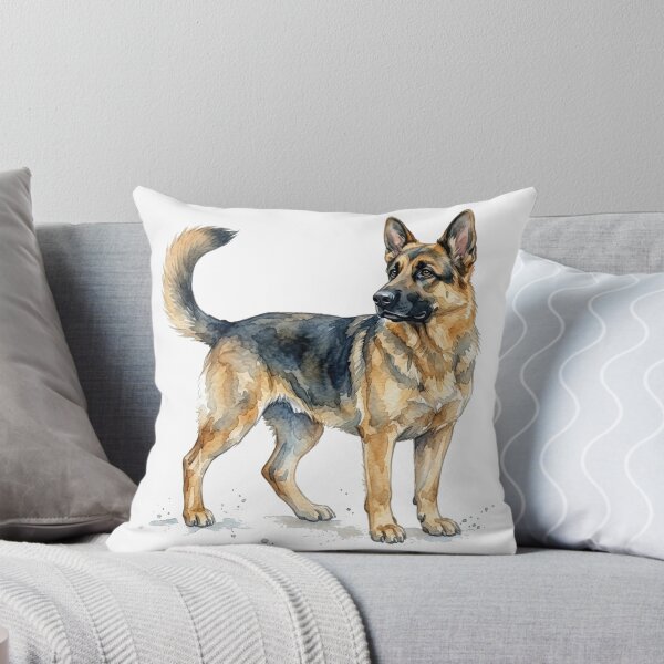 Item preview, water color German shepherd sticker designed and sold by Stickers void.