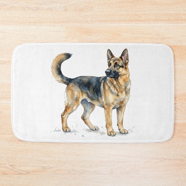 Item preview, water color German shepherd sticker designed and sold by Stickers void.