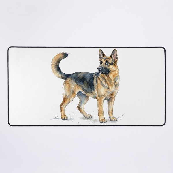 Item preview, water color German shepherd sticker designed and sold by Stickers void.