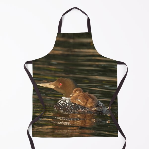 Item preview, Common Loon and Chick Wildlife Photography designed and sold by locustgirl.