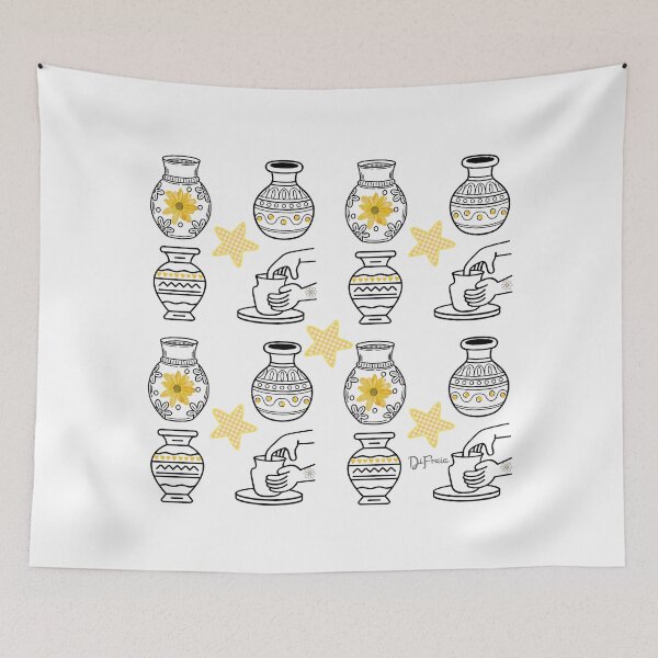 Item preview, Vasos e estrelas amarelas designed and sold by DiFraia Studio.