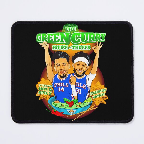 Item preview, Danny Green Seth Curry Philadelphia 76ers The Green Curry House Of Threes designed and sold by jonathsah.