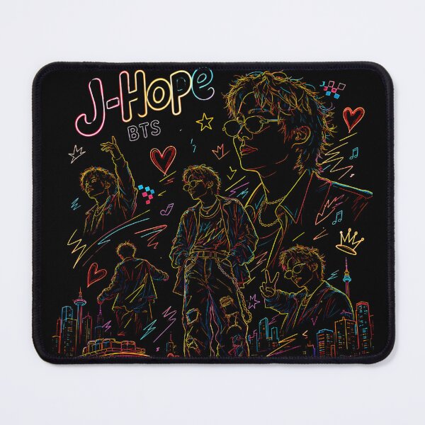 Item preview, J-Hope BTS Neon Nights | K-Pop Retro Y2K Aesthetic designed and sold by looplandger.