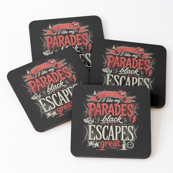 Item preview, I Like My Parades Black And My Escapes Great Emo Saying Gift designed and sold by Say It With Ink.