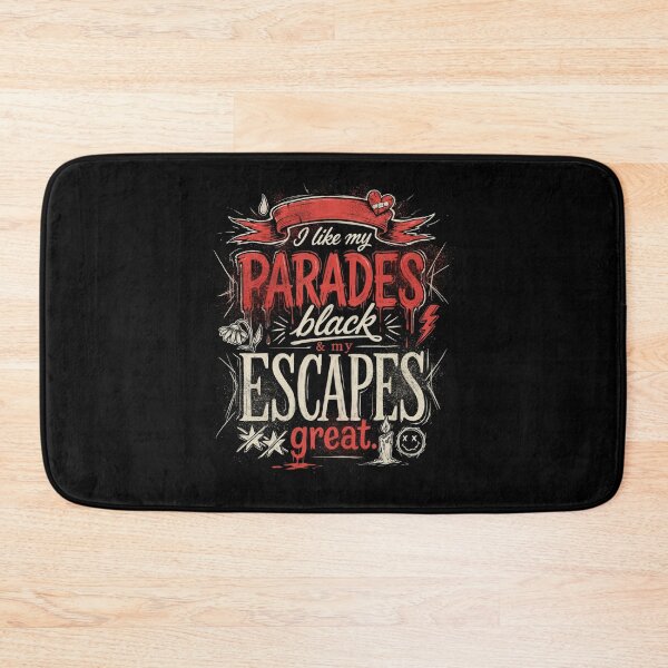 Item preview, I Like My Parades Black And My Escapes Great Emo Saying Gift designed and sold by Say It With Ink.