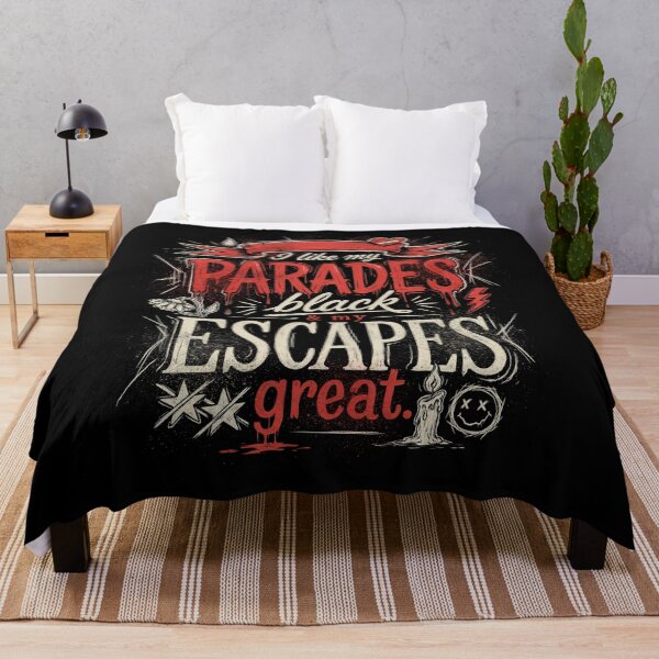 Item preview, I Like My Parades Black And My Escapes Great Emo Saying Gift designed and sold by Say It With Ink.