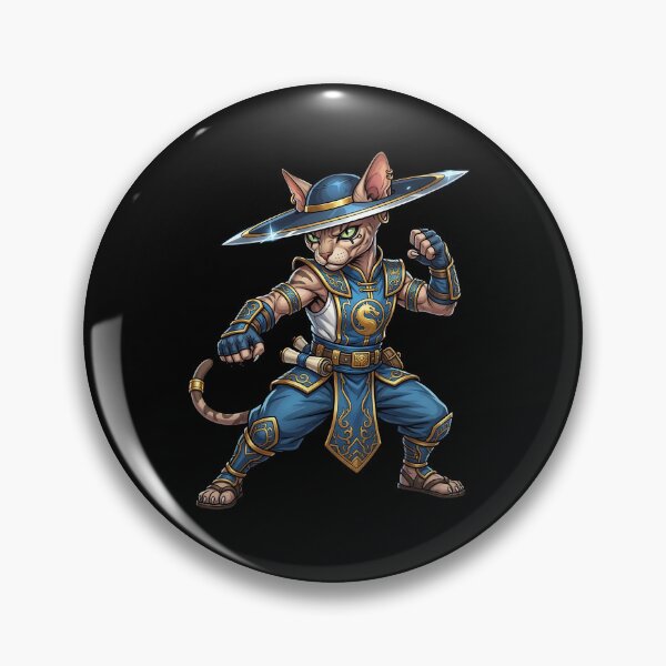 Item preview, Martial Arts Cat Warrior – Blue Ninja Cat for Gamers & Cat Lovers designed and sold by TOOBIC.