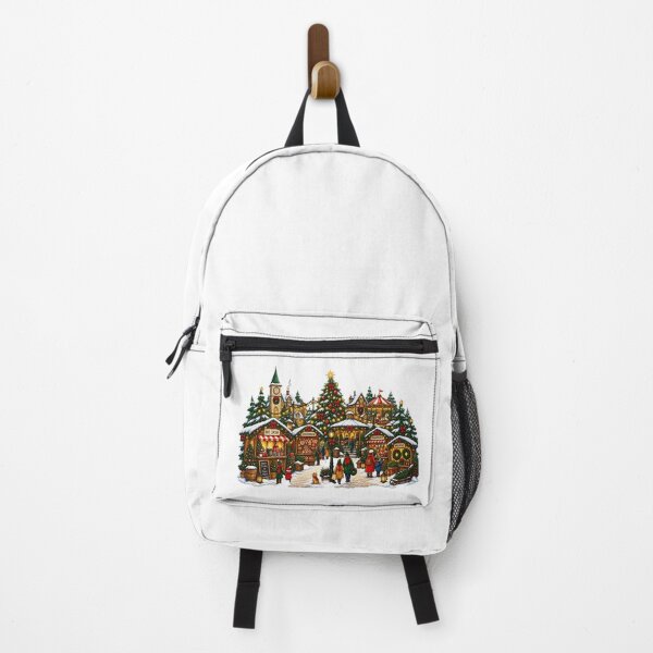 Item preview, Christmas Village Market | Cozy Winter Wonderland Holiday Scene designed and sold by MrDev.