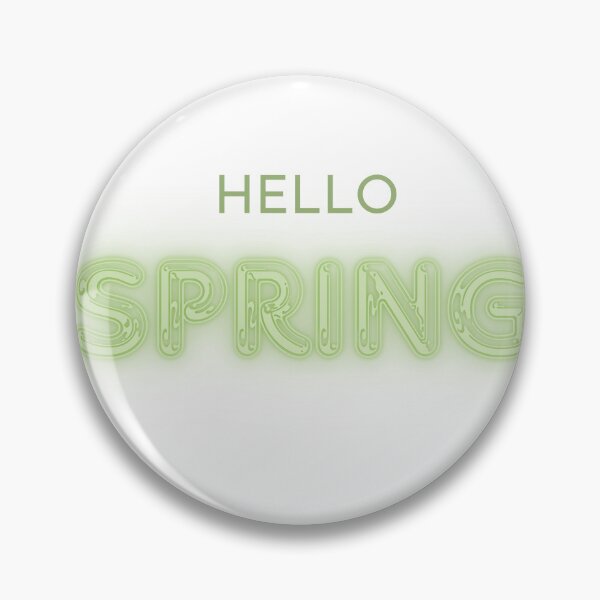 Item preview, Cute Hello Spring Aesthetic Typography Art designed and sold by PastelPetalsCo.