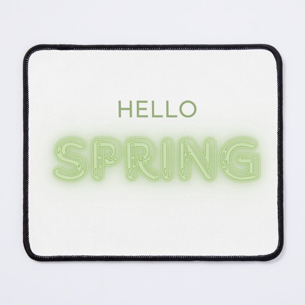 Item preview, Cute Hello Spring Aesthetic Typography Art designed and sold by PastelPetalsCo.