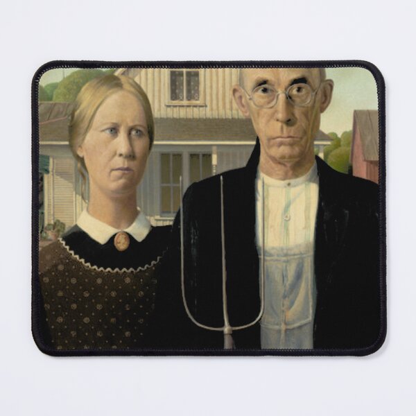 Item preview, American Gothic With Bunny Ears designed and sold by MRXSHOOP.