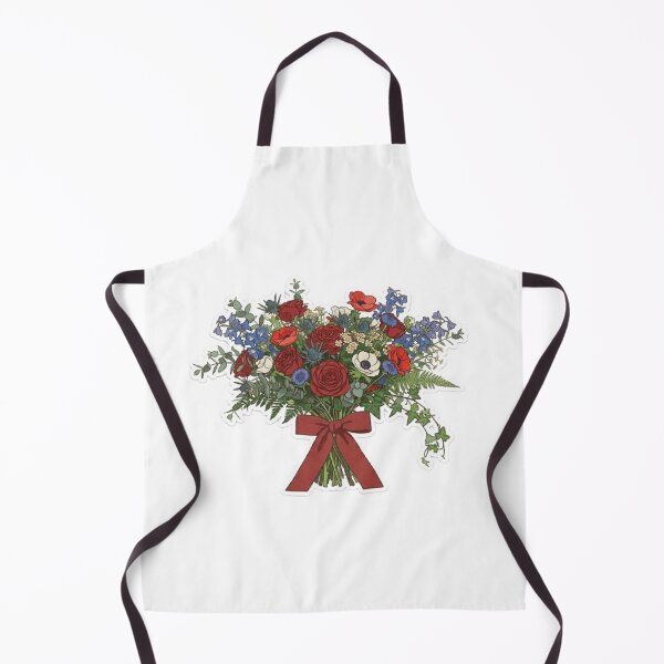 Item preview, Red Blue Rose Bouquet Vintage Aesthetic Floral Wall Art Romantic Cottagecore Botanical Print Elegant Retro Flower designed and sold by SamiraArts.